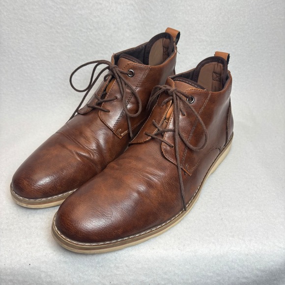 Steve Madden Chukka Boots Mens Brown Faux Leather Lace Up Academia Gorpcore 13 main image 12